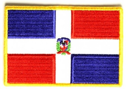 DOMINICAN REPUBLIC EMBROIDERED FLAG PATCH**FREE SHIPPING** - Picture 1 of 1