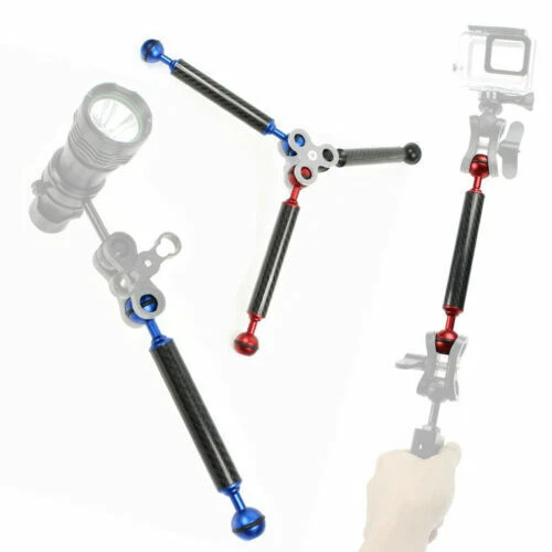 BGNING Aluminum Diving Doubl Ball Head Float Buoyancy Arm for DJI OSMO for Gopro - Image 3 of 4