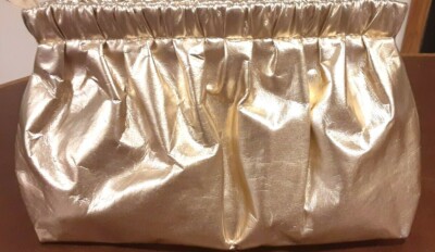 Donna Karan Champagne Metallic Makeup Travel Case NWT