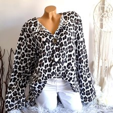 Leo Hemdbluse Damen Gr. 36 38 40 42  Viskose ...