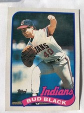 1989 Topps Baseball Card #509 Bud Black Cleveland Indians NMMT Free Shipping!
