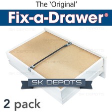 Fix A Drawer® Repair Kit - 2 Pack - Easily Fix Sagging Drawers in Minutes