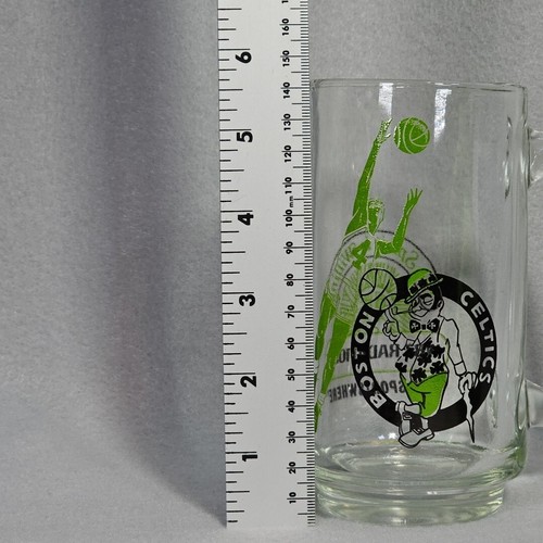 Vintage 1960s-70s Boston Celtics Basketball #4 Barware Glass Mug WBZ Radio 103 - Picture 8 of 8