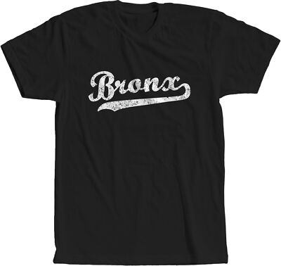 Bronx New York City NY Baseball T-Shirt Patriotic USA Sports Gym Classic Retro