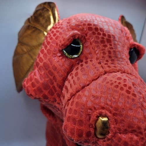 Douglas The Cuddle Toy Red Dragon Hand Puppet Gold Ears 2015 In EUC Playtime - Picture 3 of 12