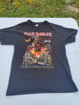 Iron Maiden vintage Tシャツ　Lサイズ Iron Maiden T-shirt Legacy Of The Beast USA Tour 2019 Size Medium