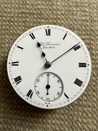 J. W. Benson London 62 & 64 Uhrwerk 41,2 mm für Taschenuhr ca. 1890 - Bild 1 von 11