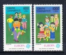 Turkey 1989 - Europa - Children's Games - Set of 2 - MNH