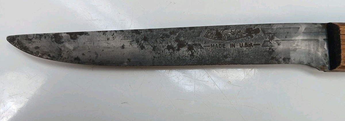 Vintage Old Hickory Carbon Steel Knife Set 7PC Set With Wood Case