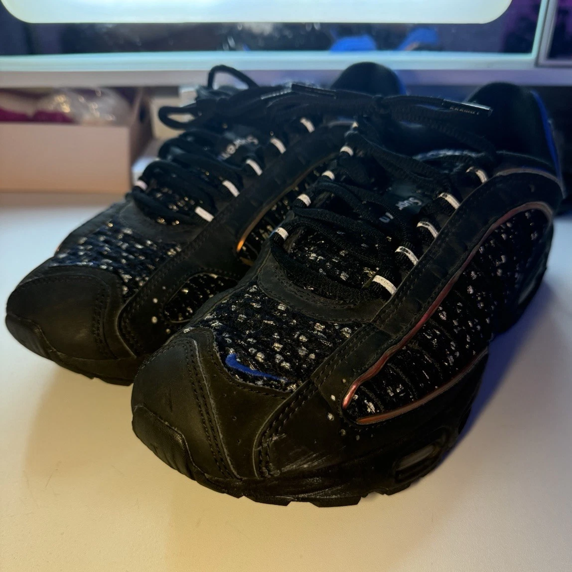 Nike Supreme x Air Max Tailwind 4 Black Cobalt - огромный выбор по