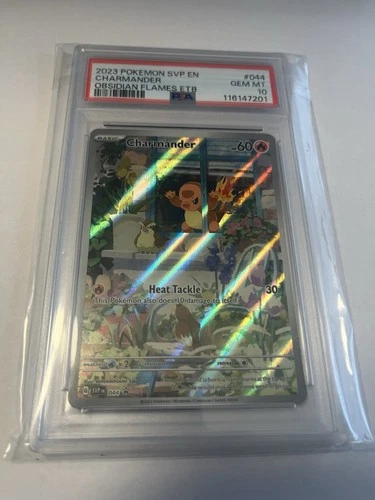 Pokémon Charmander TCG #044 SVP en Black Star Promo, Obsidian Flames PSA 10