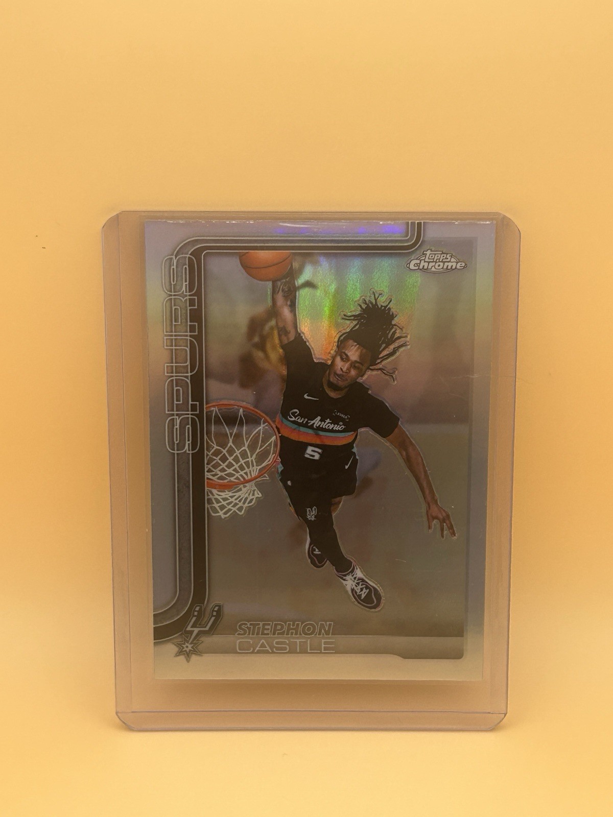 2025-26 Topps Chrome Update Basketball Stephon Castle Refractor #82