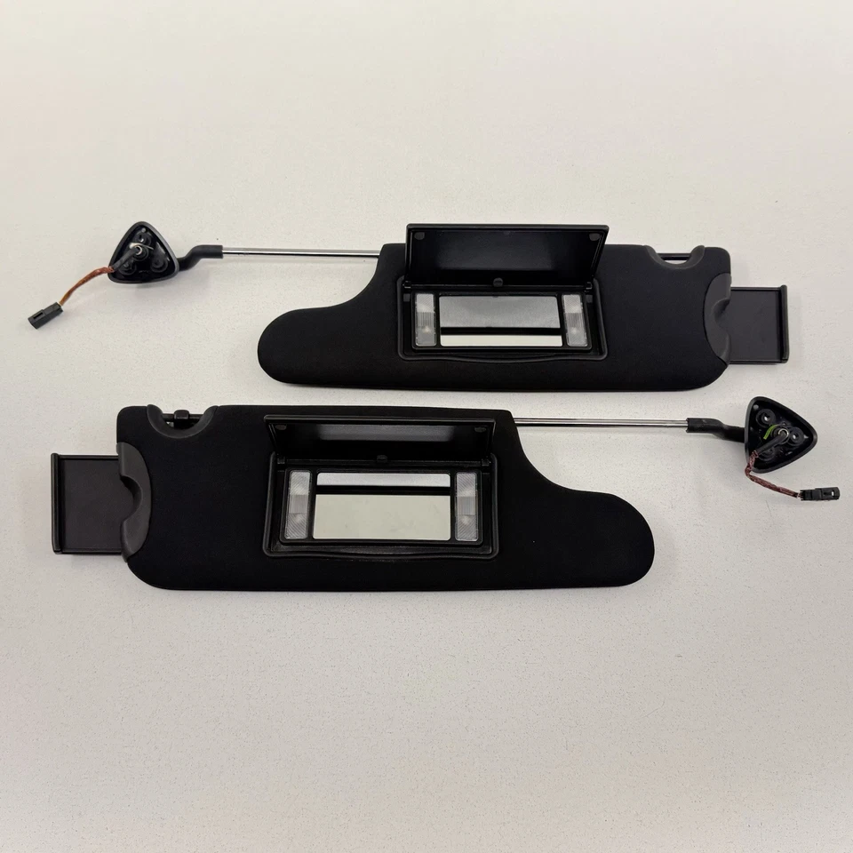 Par de parasoles parasol negro izquierdo y derecho Dodge Challenger 17-23 OEM Foto 3 de 4