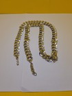MCM Retro Monet Silver Toned Chain Necklace Statement Piece 30" — photo 1