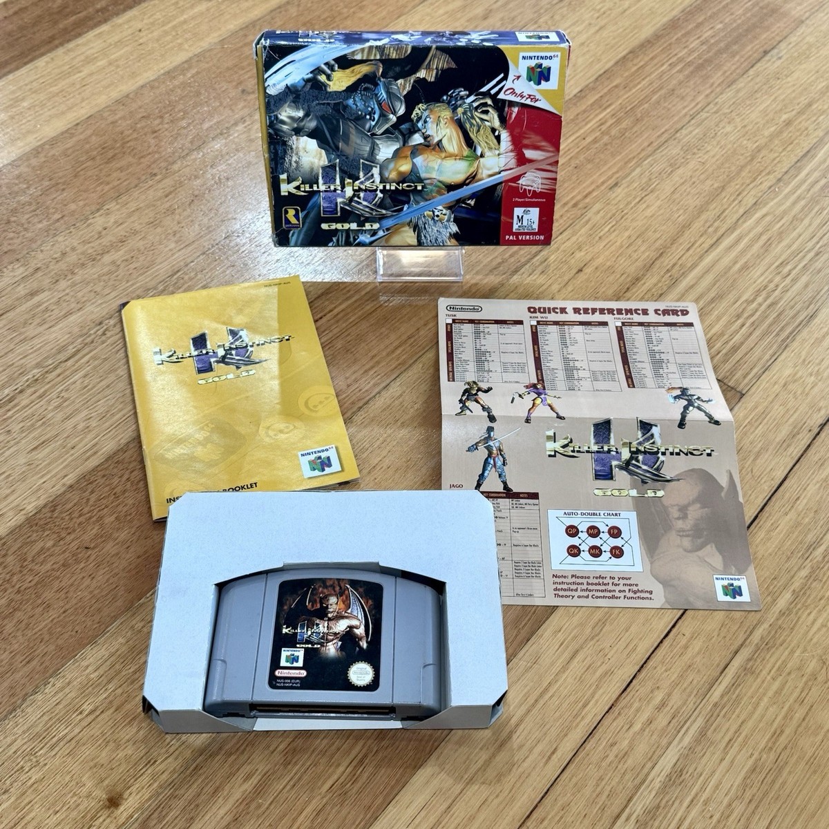 Killer Instinct Gold Nintendo 64 N64 Boxed Game With Manual Card