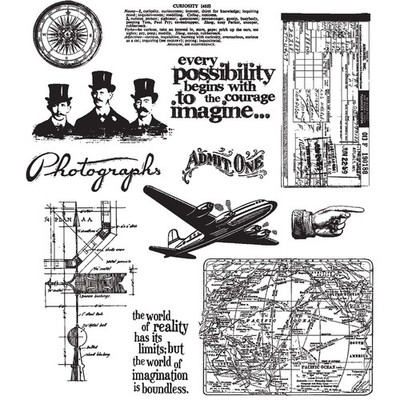 Stampers Anonymous Tim Holtz Cling Stamps 7''X8.5''-Warehouse District