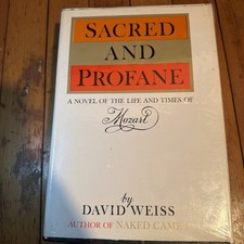 Sacred And Profane David Weiss 1968 First Edition First Printing Mozart HCDJ