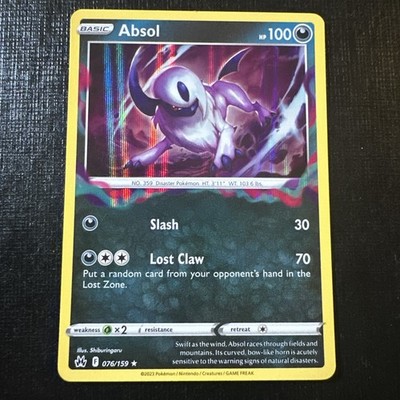 Absol 076/159 - Crown Zenith Holo (NM) - Buy 3 Get 2 Free