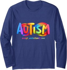 Autism Awareness Accept Understand Love Nice Cute Long Sleeve Tshirt