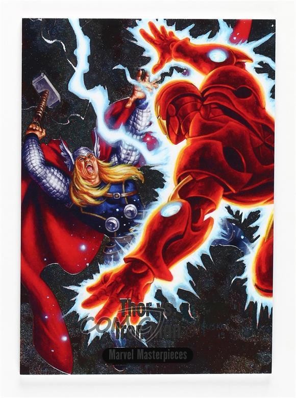 2016 Upper Deck Marvel Masterpieces Battle Spectra Iron Man vs Thor #BS-10 0kg8