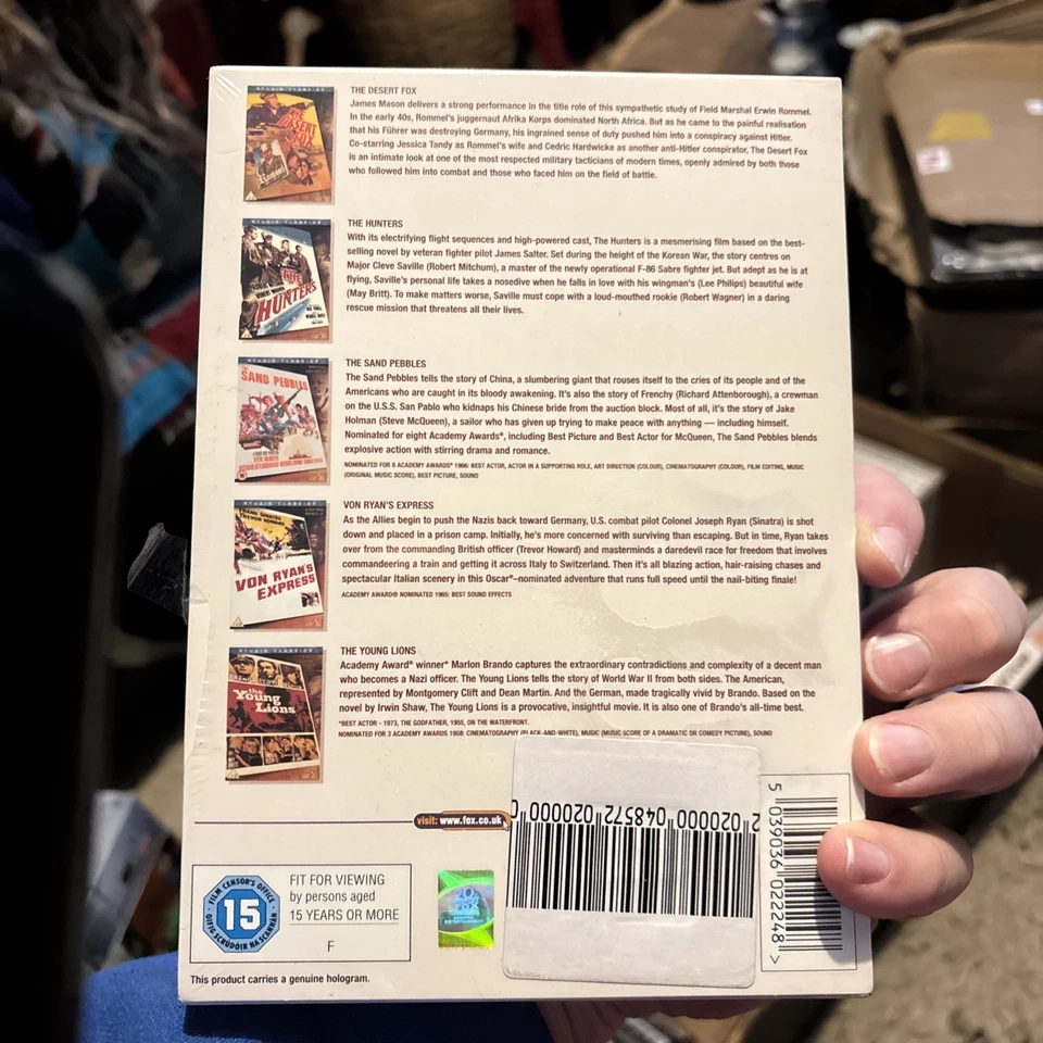 5 Classic War Movies Collection DVD Box Set 2005 - Image 2 of 4