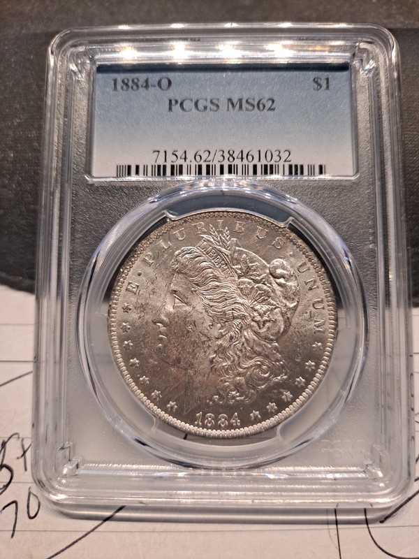 1884-O Morgan Silver Dollar PCGS MS62