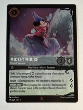 Mickey Mouse Playful Sorcerer 225/204 Rare Cold Foil Disney Lorcana