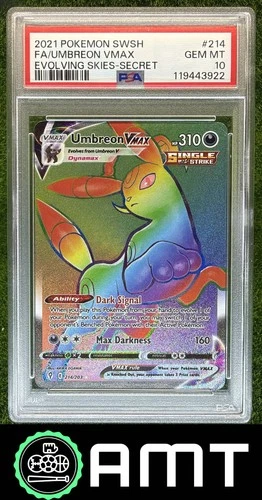 Umbreon VMAX PSA 10 2021 Pokemon Sword & Shield Evolving Skies #214/203 3922