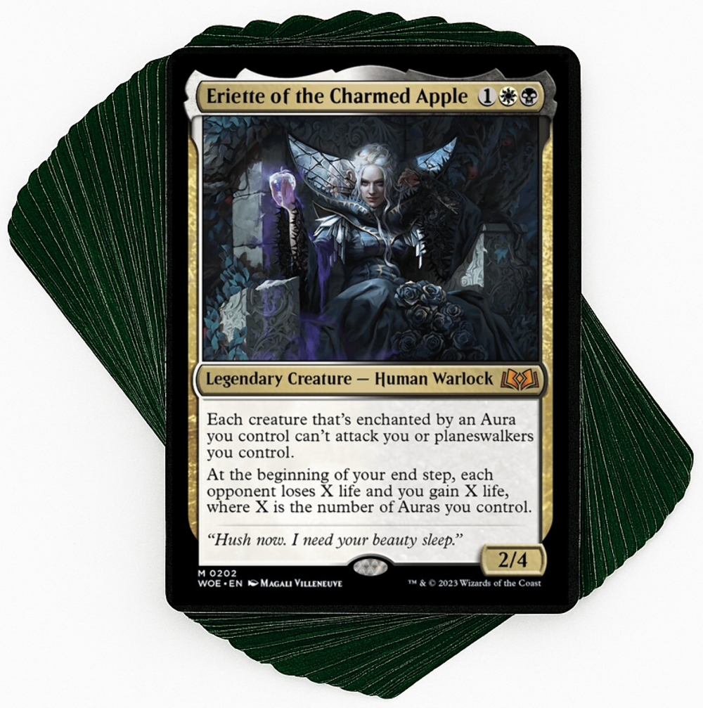 ***Custom Commander Deck*** Eriette of the Charmed Apple - Evil Aura's -  MTG EDH