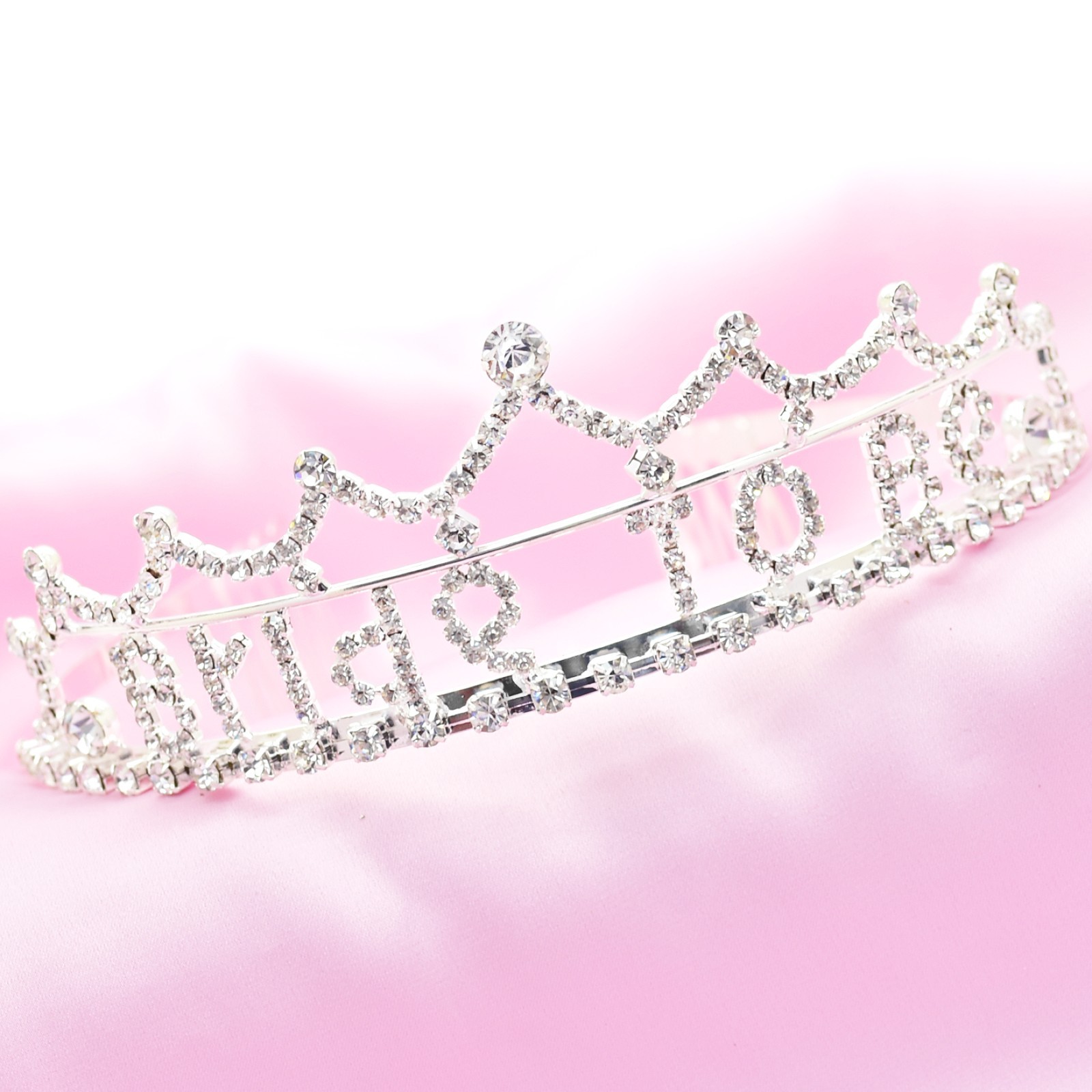 Sparkling Crystal Diamante 'Bride to Be Tiara' Headband