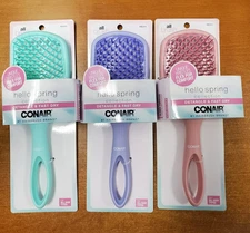 2/3 Pk: Conair ALL BRUSH Vented Full Size Paddle Brush *CHOOSE COLOR/QTY* R9P6a