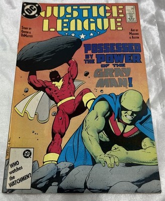 JUSTICE LEAGUE #6 (1987) DC COMICS- Possessed By The Power Of Gray Man