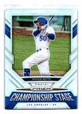 Mookie Betts 2021 Panini Prizm Championship Stage Silver Prizm #CS5 Dodgers