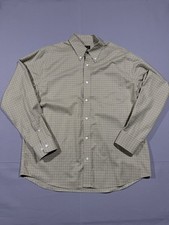 Eddie Bauer Wrinkle Resistant Relaxed Fit Button Down Shirt Mens Large Plaid
