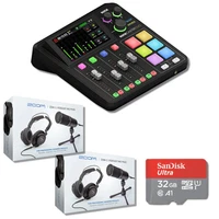 Rode RODECaster Duo Integrated Audio Production Studio with 2x Zoom ZDM-1 PMP
