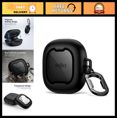 Magnetic Locking Case for OpenFit 2 Headphones - Shockproof Bumper Cover, Carabi