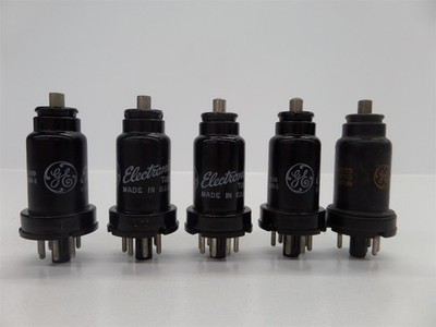Lot Of 5 General Electric 6F5 Electron Tubes