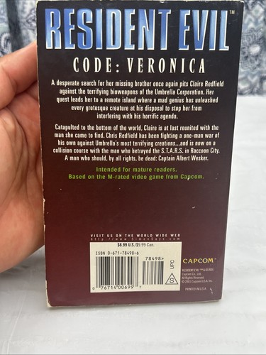 Resident Evil Books 1-6 By SD Perry PAPERBACK PRE-OWNED - Foto 19 di 19