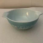 Vintage PYREX 442 1.5 Qt Amish Butterprint Bowl Turquoise Cinderella 1 1/2 quart