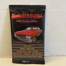 MUSCLECARS 1992 Premier Edition Collector’s Trading Cards - Sealed Muscle Cars