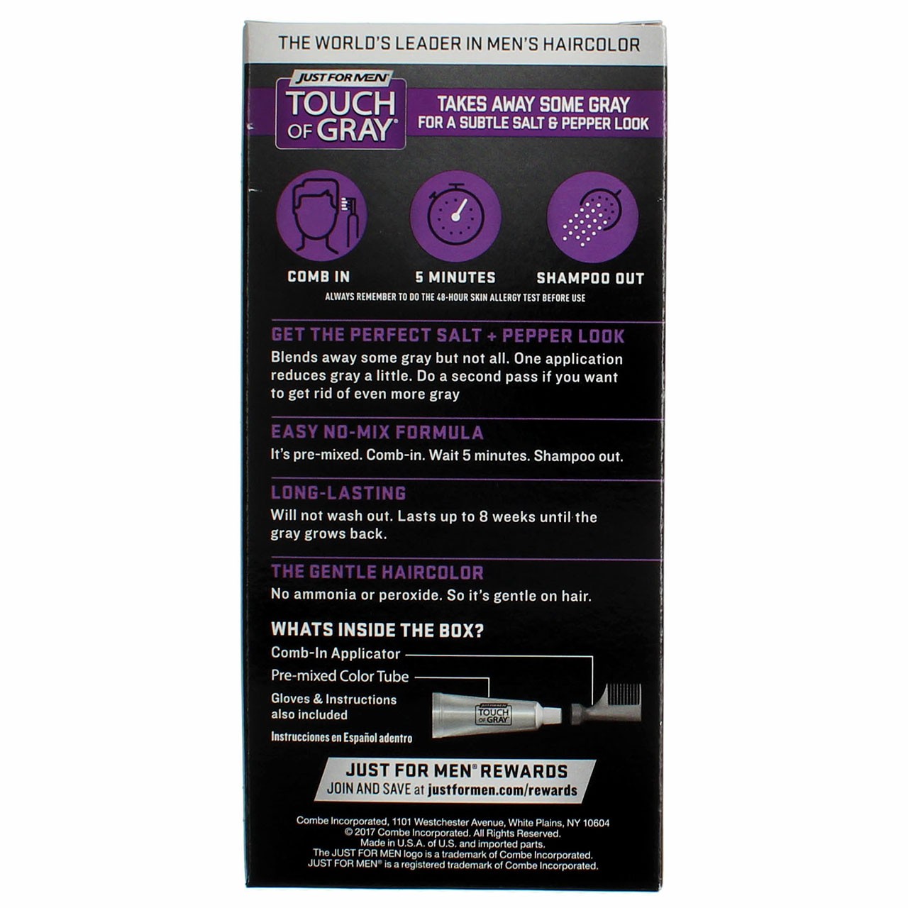 2 Pack Just For Men Touch of Gray Hair Color, Light Brown T-25