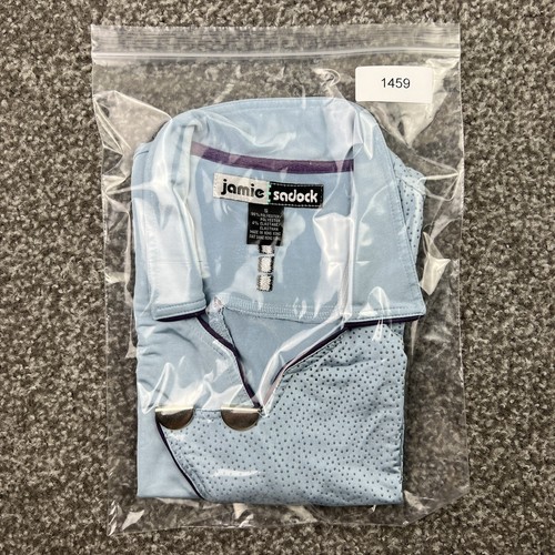 Jamie Sadock Shirt Womens Small Blue Dot Print Shirt Top Sleeveless Golf Ladies - Picture 16 of 17