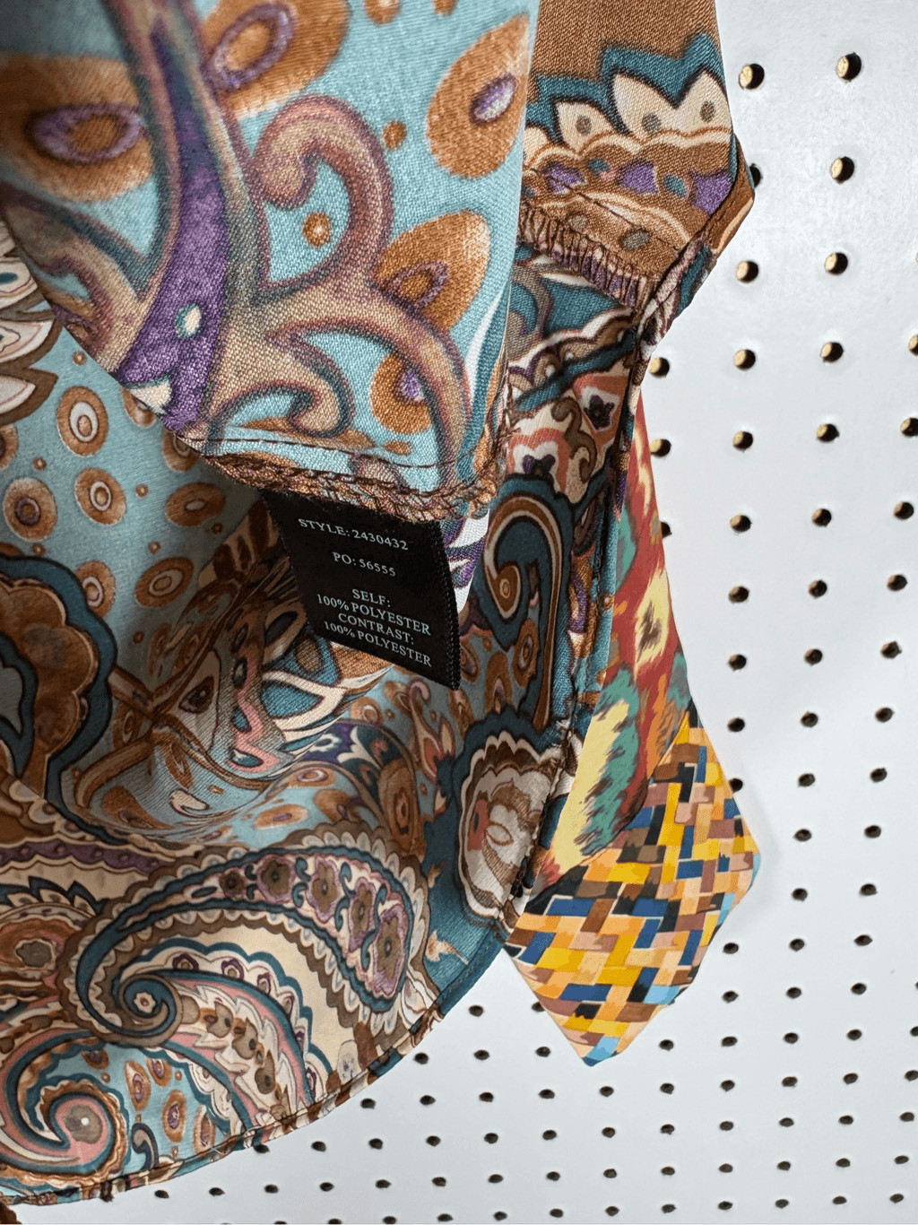 Current Air multi pattern button blouse size S - image 3