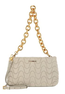 COCCINELLE Ophelie Matelasse Handbag Umhängetasche Tasche Gelso beige