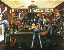 Easyriders Easy Riders 10th anniversary David Mann Art print 16x20