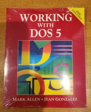 Working With DOS 5 SOFTCOVER classic operating system tutorial book SEALED NEW