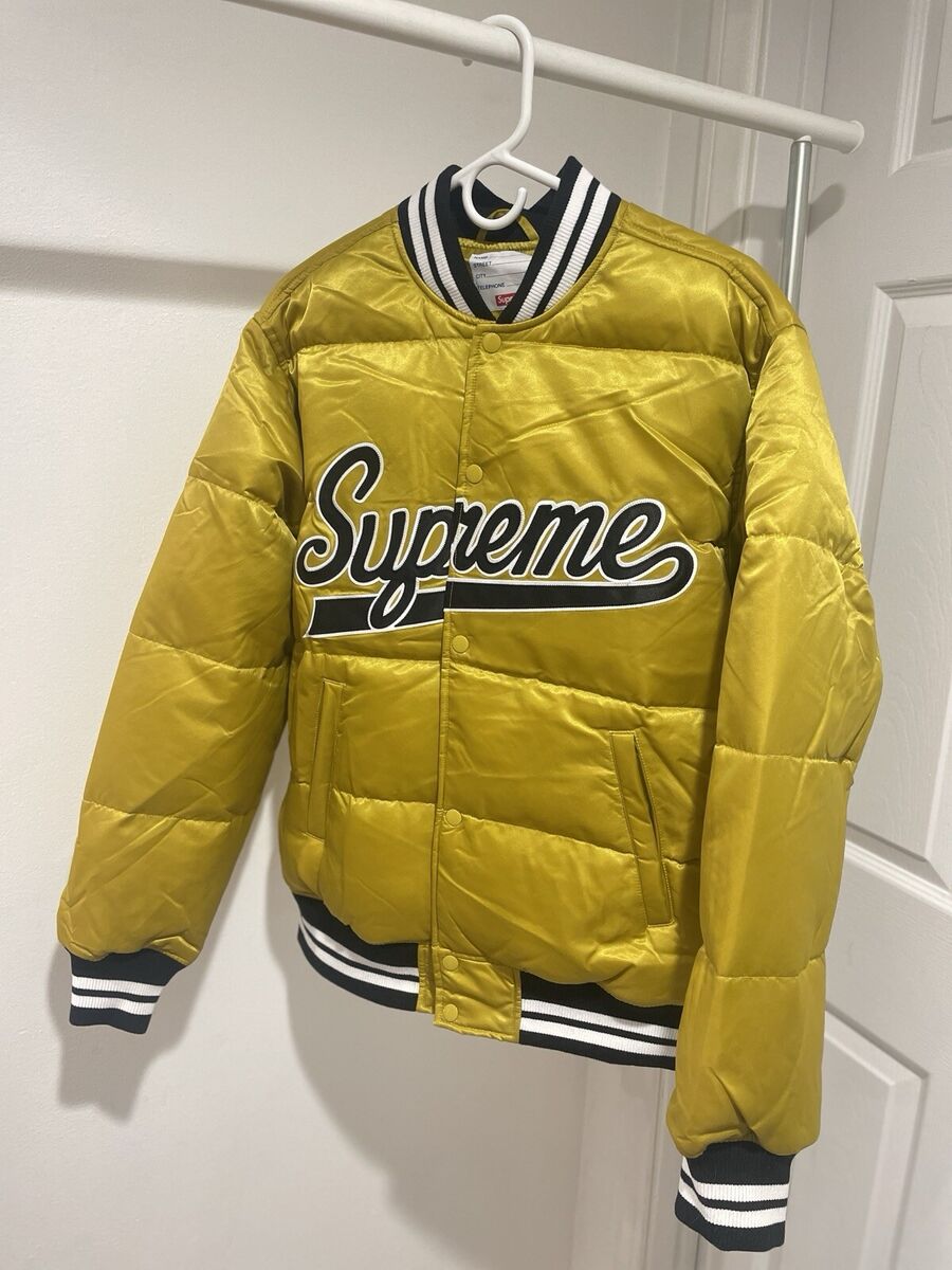 Supreme Script Varsity Puffy Jacket-size M | eBay Supreme Script Varsity Puffy Jacket-size M | eBay