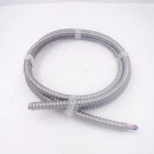 10' Aluminum Clad Cable 8/4 Stranded Copper w/Ground 8AWG MC-AL-8/4-STR-10R