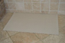 BATHMAT, 100% Cotton Padstow Basketweave 50x80cm Stone Beige