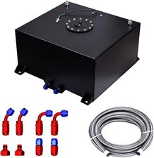 10 Gallon Aluminum Fuel Cell Gas Tankcaplevel Sendernylon Fuel Line Kit New